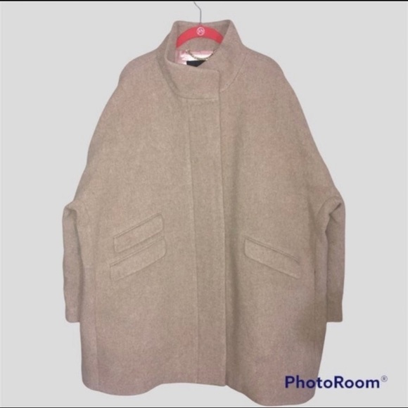 J. Crew Cocoon Italian Stadium-cloth Wool Sz. 24 - Picture 3 of 6